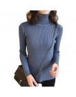 ¡! ¿Asociación médica? S/XL suéter elástico delgado para mujer blanco/Negro/gris/caqui/Verde/azul de manga larga otoño termal cu