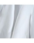 Abrigo de traje de capa de diseño dividido para mujer chaqueta casual negra y blanca de moda ropa de calle suelta tops C613