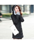 2019 mujeres invierno con capucha abrigo más tamaño caramelo color algodón acolchado chaqueta femenina parka larga Mujer wadded 