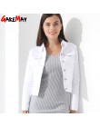 GAREMAY básica Jeans chaqueta mujeres blanco primavera Mujer Denim Mujer Abrigos y chaquetas de mezclilla corta delgada capa de 