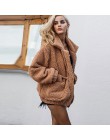 Otoño Invierno chaqueta femenina abrigo 2019 moda talla grande de estilo coreano mujeres teddy fur coat mujer casual chaqueta mu