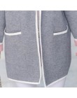 5XL chaqueta Otoño Invierno abrigos para mujeres 2019 Plus tamaño Chaqueta de punto Chaquetas ropa femenina Casual bolsillo capa