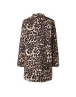 Mujer leopardo estampado Sexy invierno cálido abrigo de viento cárdigan abrigo largo Casual streetwear Cardigan 1019 A 487