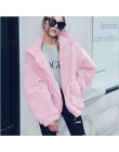 Otoño Invierno chaqueta femenina abrigo 2019 moda talla grande de estilo coreano mujeres teddy fur coat mujer casual chaqueta mu