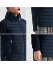 Abrigo de mujer de primavera y otoño miegfce 2019 con cuello alto abrigo corto para mujer chaqueta fina de punto a prueba de vie