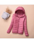 Chaquetas de Invierno para mujer abrigo Feamle otoño con capucha chaqueta ultradelgada de manga larga chaqueta abrigada rosa par