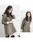 Abrigo informal de otoño invierno de Wipalo Parkas para mujer chaqueta cálida de nieve para mujer abrigo largo delgado de plumón