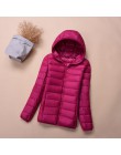 Chaquetas de Invierno para mujer abrigo Feamle otoño con capucha chaqueta ultradelgada de manga larga chaqueta abrigada rosa par