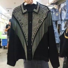 Chaqueta de mezclilla para mujer xintiandi sherpa streetwear productos de tendencia 2019 chaquetas y abrigos para mujer