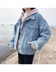 Chaqueta de mezclilla femenina delgada chaqueta Casual coreana para mujer chaqueta de otoño minimalismo 2019 chaqueta de Jean de