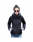 2019 chaqueta de invierno para mujer de talla grande Parkas gruesas ropa de abrigo con capucha sólida abrigo corto femenino Delg