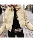 BerryGo Casual de pana gruesa parka abrigo de invierno de moda caliente abrigos de Mujer de gran tamaño streetwear chaqueta abri