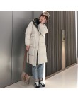 Abrigo de mujer con capucha abrigos largos Parka de gran tamaño chaqueta de color medio-largo chaqueta gruesa de Invierno para m
