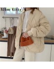 Alien Kitty invierno moda Outwear chaquetas casuales Tops sólidos todo-fósforo Simple fresco cálido mujeres abrigo suelto grueso