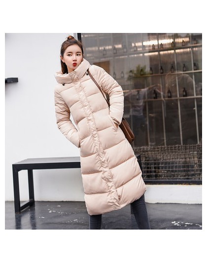 Talla grande 3XL abajo chaquetas 2019 moda mujer abrigo de invierno largo Delgado grueso chaqueta cálida abajo chaqueta acolchad