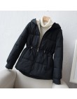 Abrigos mujer invierno 2019 nueva Parka con cremallera corta chaqueta acolchada de algodón con capucha chaqueta de invierno para