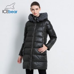 ICEbear 2019 nueva chaqueta de invierno para mujer abrigo Delgado acolchado de invierno abrigo largo estilo Parkas delgadas espe