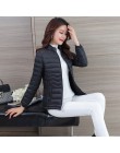 Chaqueta de algodón fina UHYTGF Tops cortos chaqueta de invierno chaqueta de mujer coreana delgada talla grande Parka femenina p