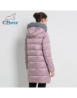 ICEbear 2019 nueva chaqueta de invierno para mujer abrigo Delgado acolchado de invierno abrigo largo estilo Parkas delgadas espe