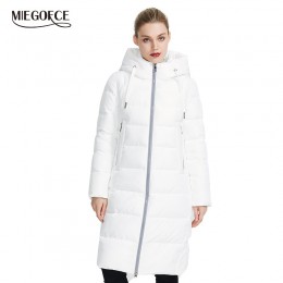 Miegfce 2019 nuevo abrigo de colección de Invierno para mujer chaqueta de invierno por debajo de la rodilla abrigo cálido con ca