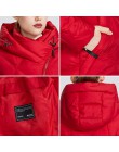 Chaqueta de abrigo de invierno miegfce 2019 para mujer con cremallera curva de varios colores insólitos que da a la modelo un es