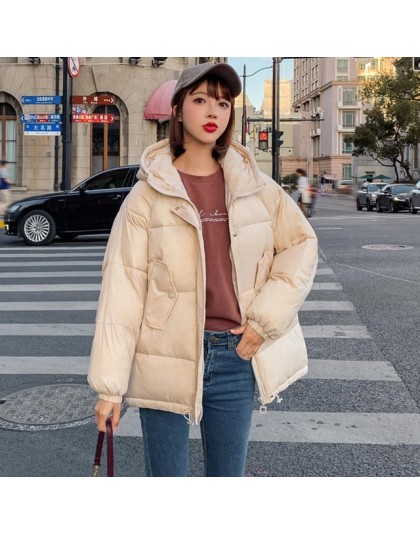 PinkyIsBlack 2019 moda talla grande 2XL chaquetas de invierno para mujer abrigo corto grueso chaqueta de abrigo de algodón acolc
