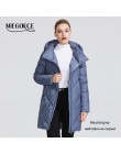Chaqueta de abrigo de invierno miegfce 2019 para mujer con cremallera curva de varios colores insólitos que da a la modelo un es