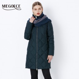 Miegfce 2019 nuevo abrigo de invierno para mujer Bio Fluff prendas de vestir exteriores estilo de moda chaqueta de alta calidad 