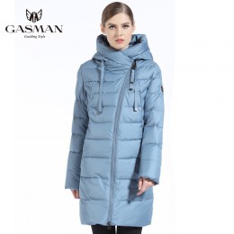 GASMAN 2019 mujeres chaqueta de invierno largo abrigo grueso para mujeres con capucha abajo Parka caliente ropa femenina inviern