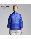 Miegfce 2019 nueva Chaqueta corta de primavera abrigo de moda para mujer chaqueta acolchada de algodón prendas de vestir Parka c