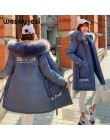 Chaqueta de Invierno para mujer capucha de piel 2019 invierno X-Long ambos lados ropa Parka abrigo grueso doble abrigo de piel g