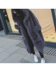 Abrigo de piel sintética de gran tamaño con capucha de gran tamaño de invierno 2018 nueva chaqueta de piel de mujer de manga lar