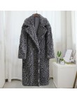 Rosa largo oso de peluche chaqueta abrigo mujer invierno 2019 grueso cálido oversize grueso abrigo mujer Faux lana de cordero ab