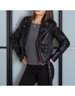 Sungtin marca PU chaqueta de cuero mujer Moto Biker abrigo corto Faux cuero Chaquetas talla grande mujer Streetwear moda exterio