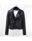 Sungtin marca PU chaqueta de cuero mujer Moto Biker abrigo corto Faux cuero Chaquetas talla grande mujer Streetwear moda exterio