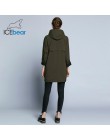 ICEbear 2019 nueva gabardina para mujer, moda femenina con mangas completas, abrigos de diseño para mujer, marca Otoño, abrigo c