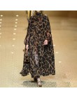 TWOTWINSTYLE mujer cárdigan abrigo cuello redondo capa manga estampado leopardo Maxi capas para mujeres 2019 otoño moda Vintage 