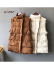 Lussily Chaleco de invierno Chalecos Para Mujer chaqueta de invierno Mujer Chalecos largos nuevo coreano de pie-up Chaleco de al