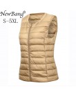 NewBang marca 4XL 5XL Chaleco de talla grande chaleco cálido de mujer Ultra ligero abajo chaleco mujeres portátil sin mangas inv
