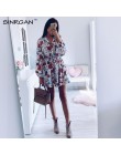 SINRGAN mujeres Floral Sashes camisa vestido playa señoras suelto corto vestido coreano otoño 2019 cintura Steetwear