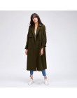 JAZZEVAR 2019 otoño invierno nuevas mujeres Casual lana mezcla gabardina gran tamaño doble Breasted X-Long abrigo con cinturón 8