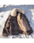 Mishow 2019 mujer nueva ropa de invierno chaqueta de lana gruesa versión coreana femenina del abrigo corto de lana a cuadros hol