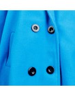 Abrigo de lana para mujer abrigo de lana de invierno manga larga cuello vuelto mezcla chaqueta elegante señora abrigos talla gra