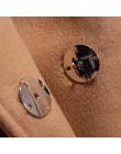 2019 Otoño Invierno mujer abrigo corto de lana nueva moda capa abrigo mujer cinturón chaqueta negro caqui albaricoque talla gran