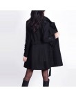 Abrigo de lana de invierno de manga larga para mujer estilo europeo de talla grande casaco feminino señoras otoño nuevos abrigos
