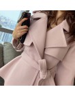 Mishow 2019 invierno mujer Turn Down Collar Slim elegante chaquetas linterna manga mujer corto mezcla abrigo MX17C9514