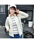 Abrigo de invierno para mujer 2018 nueva chaqueta ultradelgada de plumón de pato blanco ultradelgada de invierno para mujer s-6X