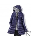 EORUTCIZ abrigo largo de invierno para mujer talla grande 7XL chaqueta con capucha Ultra ligera con capucha Vintage negro otoño 