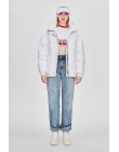 JAZZEVAR 2019 invierno nueva moda calle diseñador marca mujer blanco pato abajo chaqueta bonita niñas abrigo con cinturón