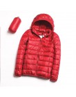 Chaqueta de plumón con capucha SINGRAIN para mujer 90% chaqueta de plumón de pato Ultra ligera cálida de gran tamaño para mujer